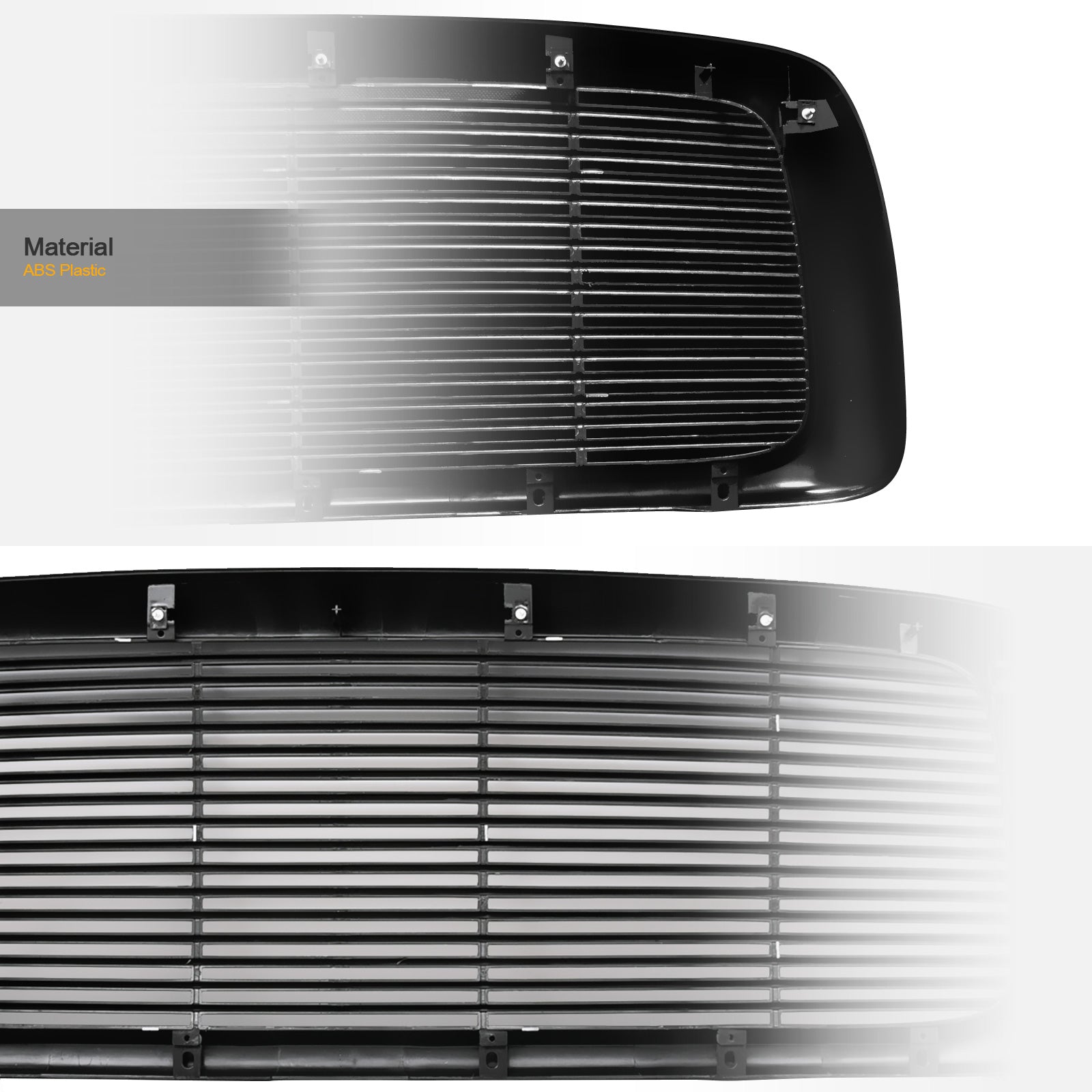 2002-2005 Dodge Ram 1500 2500 3500 Front Grille - Black