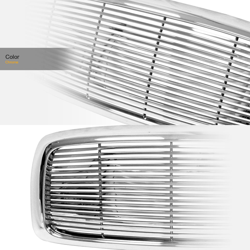 02-05 Dodge Ram 1500 2500 3500 Front Grille Chrome