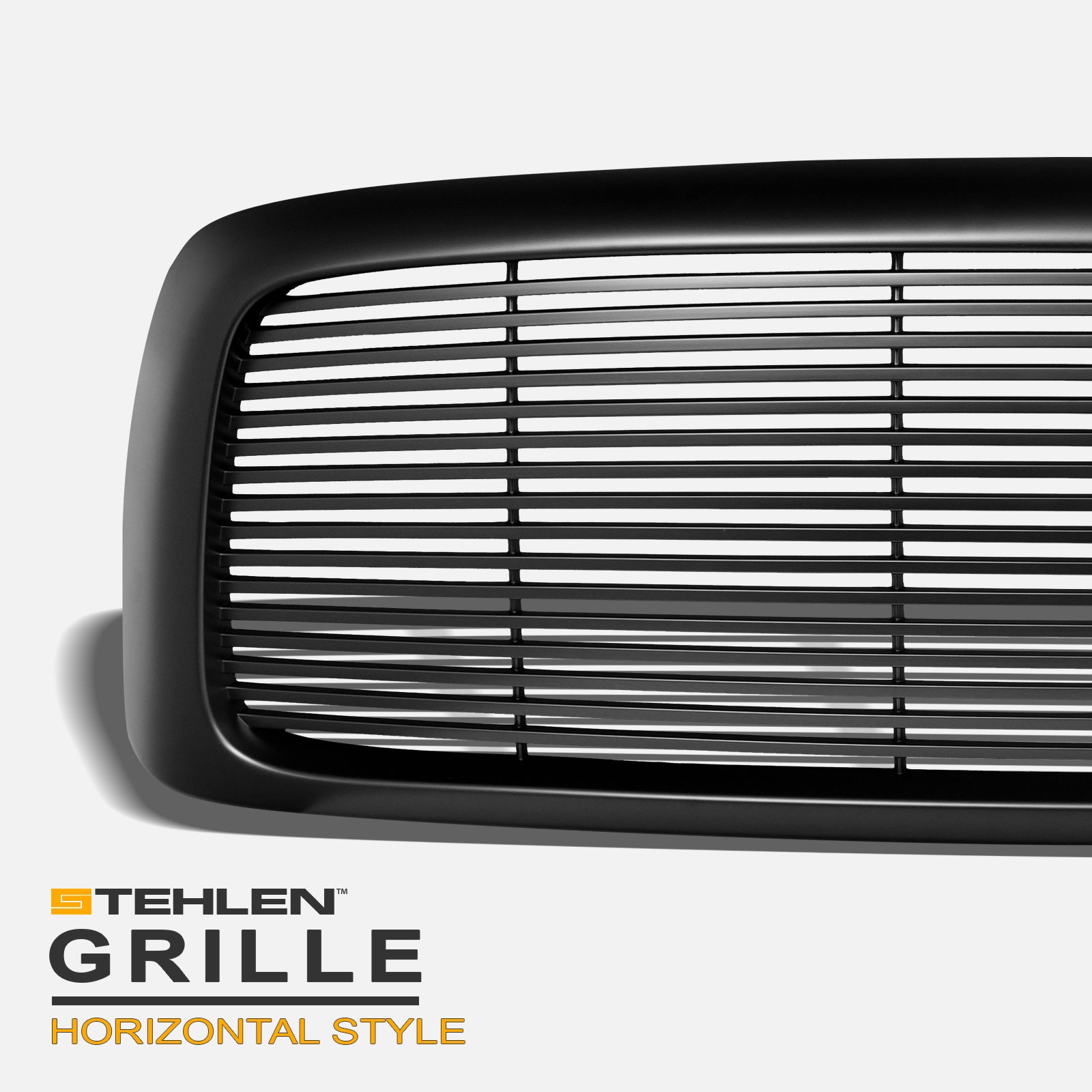 2002-2005 Dodge Ram 1500 2500 3500 Horizontal Front Grille Matte Black