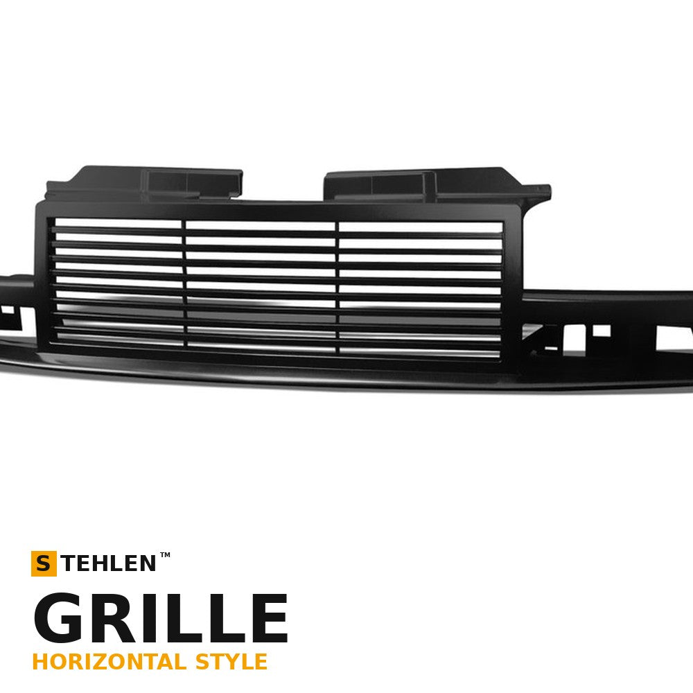 1998-2004 Chevrolet S10 & Blazer Horizontal Billet Style Front Grille — Black