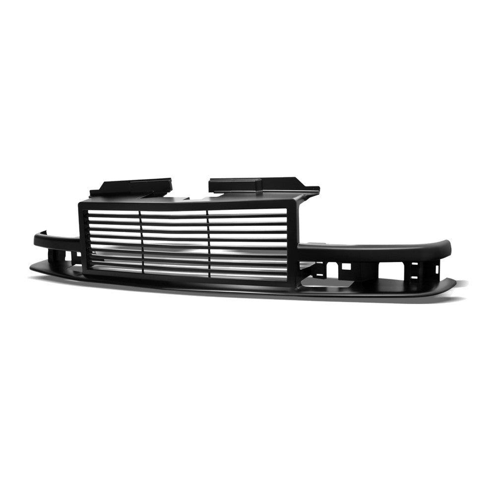 1998-2004 Chevrolet S10 & Blazer Horizontal Billet Style Front Grille — Matte Black — product view