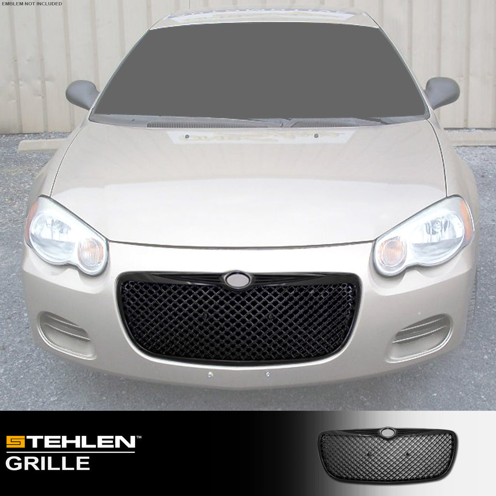 2004-2006 Chrysler Sebring Front Grille - Black Replacement