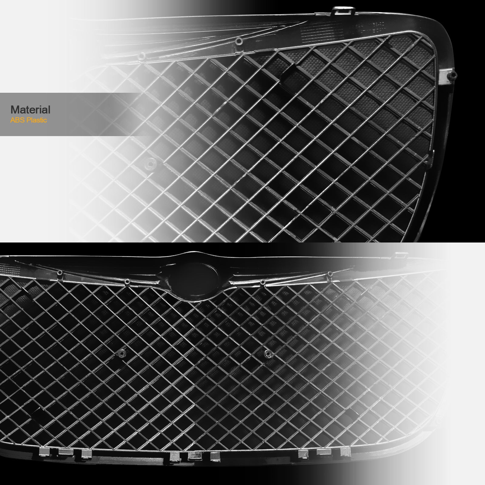 2004-2006 Chrysler Sebring Front Grille - Black Replacement