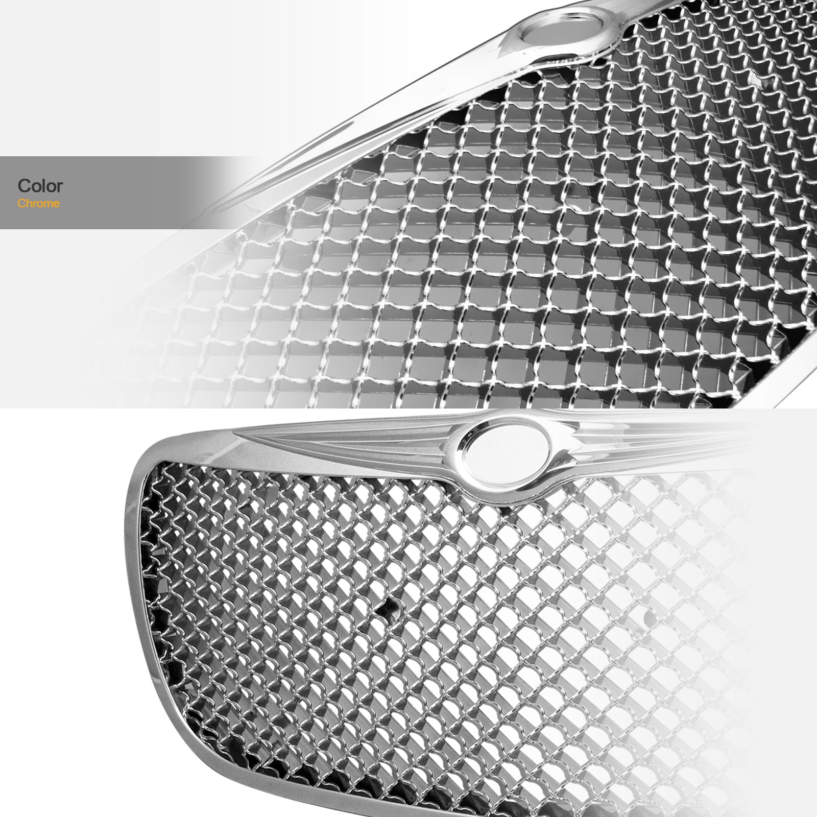 2004-2006 Chrysler Sebring Front Grille - Chrome Mesh Style