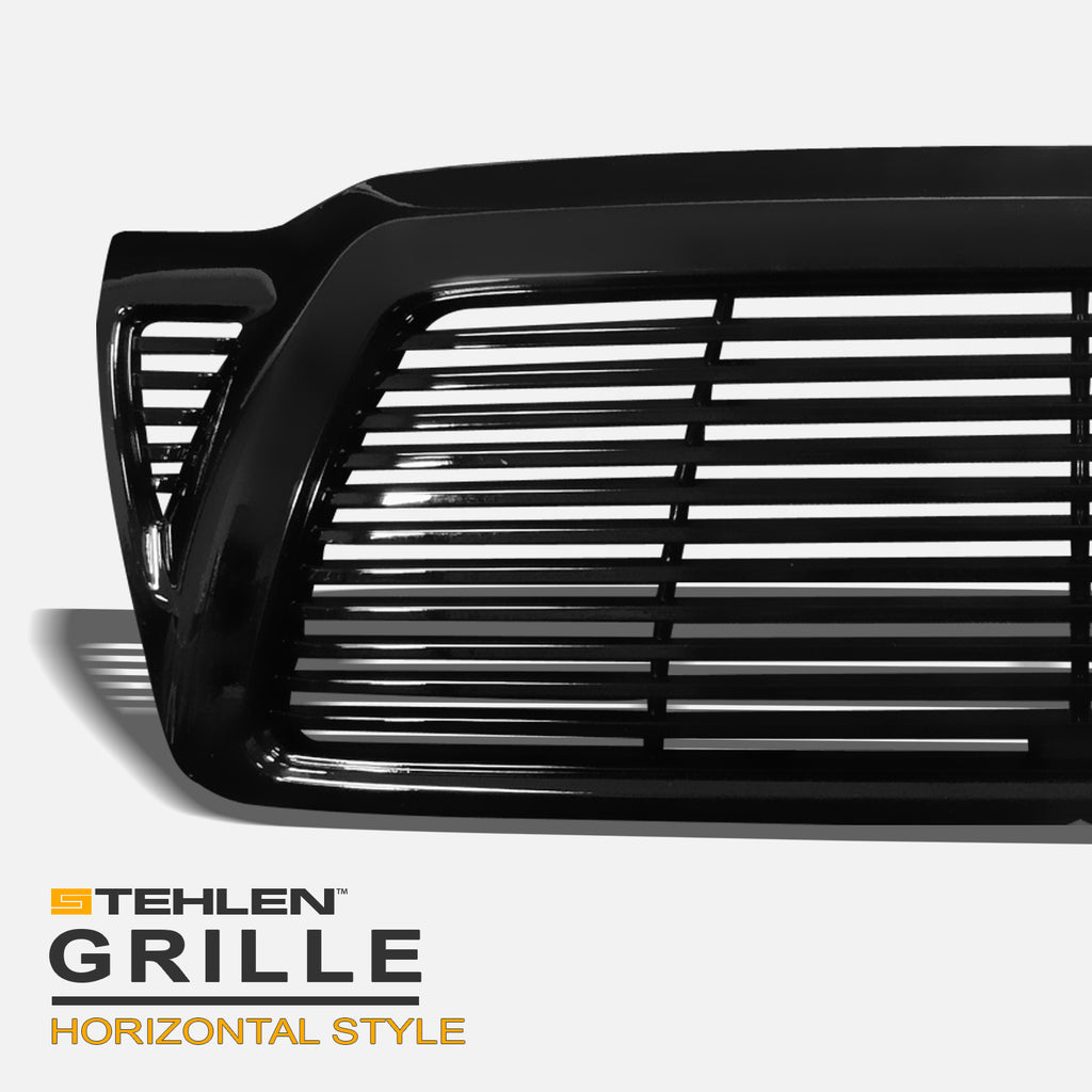 2005-2011 Toyota Tacoma Front Grille - Matte Black Mesh Style