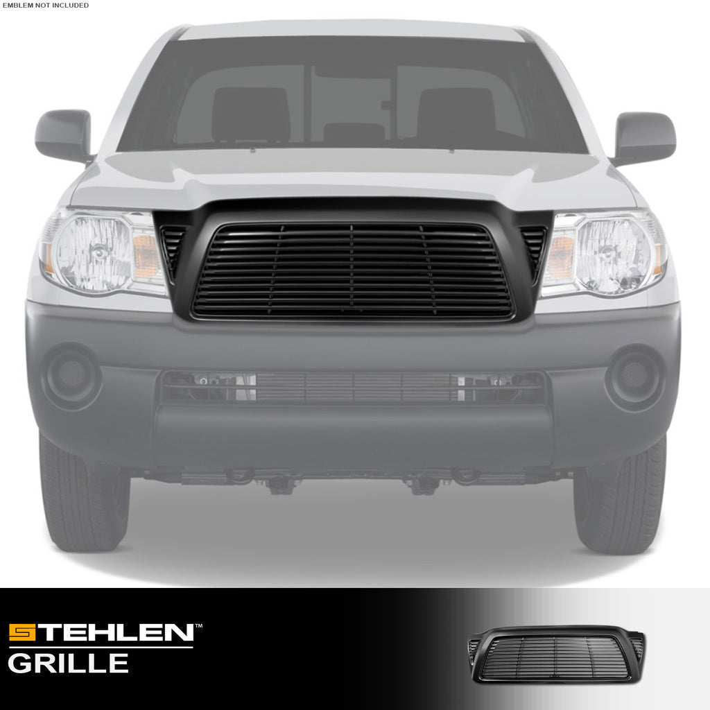 2005-2011 Toyota Tacoma Horizontal Front Grille - Matte Black