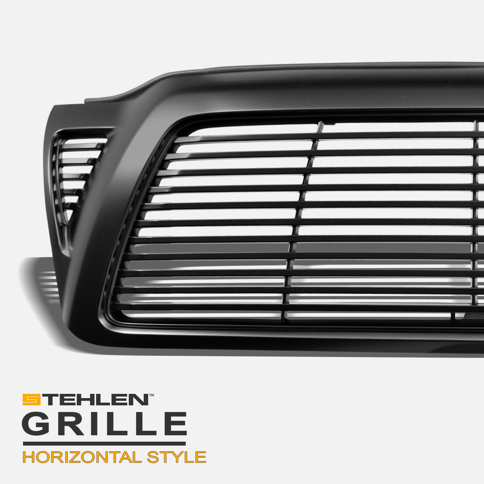 2005-2011 Toyota Tacoma Horizontal Front Grille - Matte Black