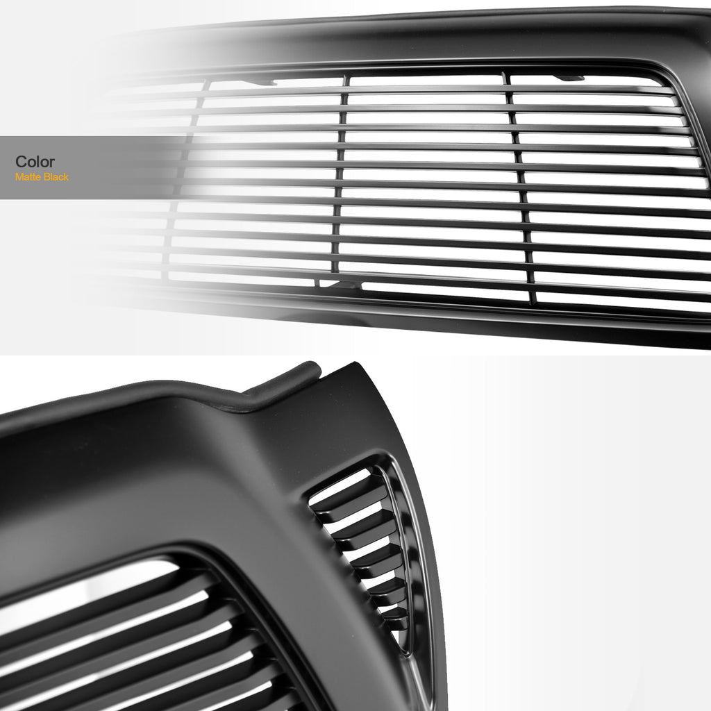 2005-2011 Toyota Tacoma Horizontal Front Grille - Matte Black