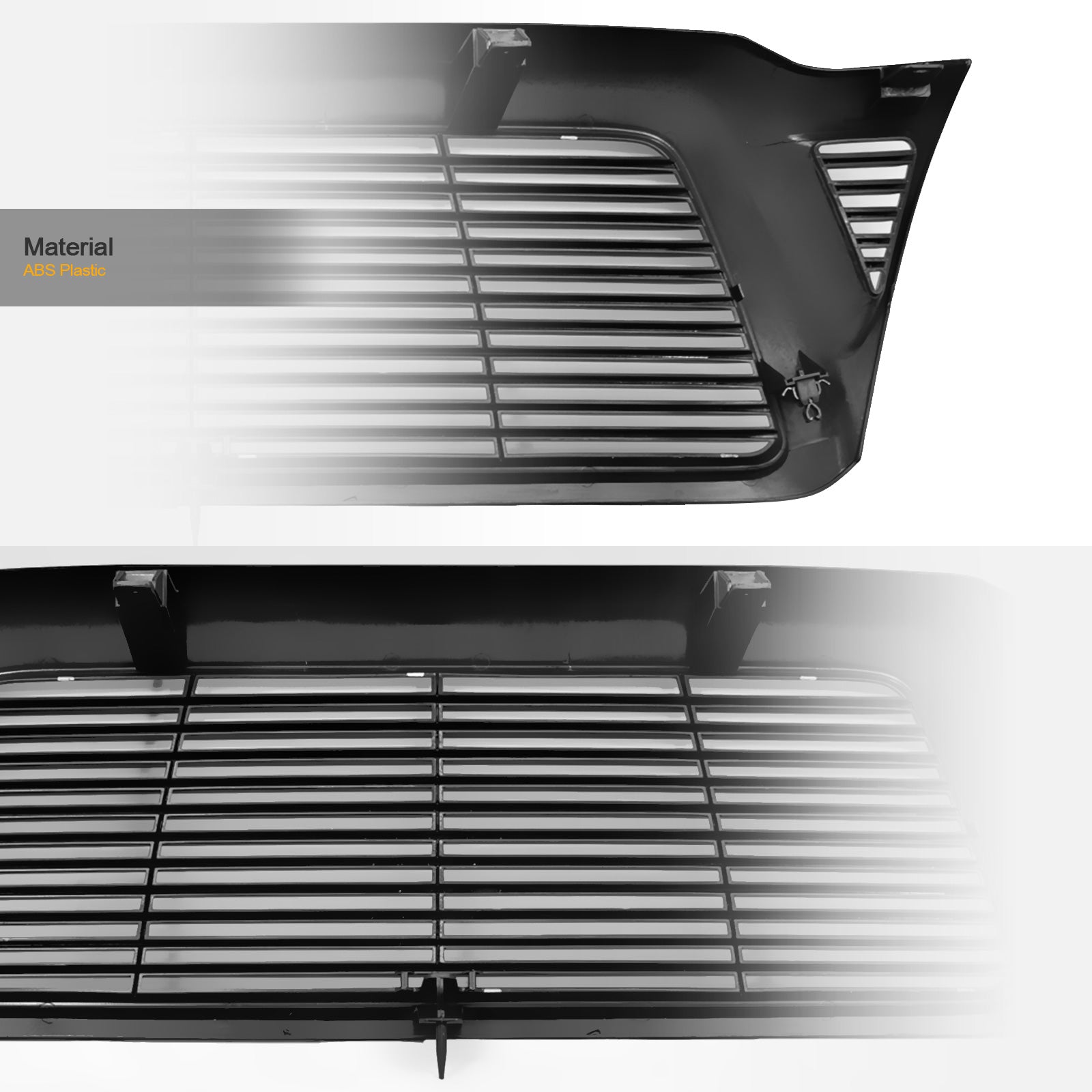 2005-2011 Toyota Tacoma Horizontal Front Grille - Matte Black