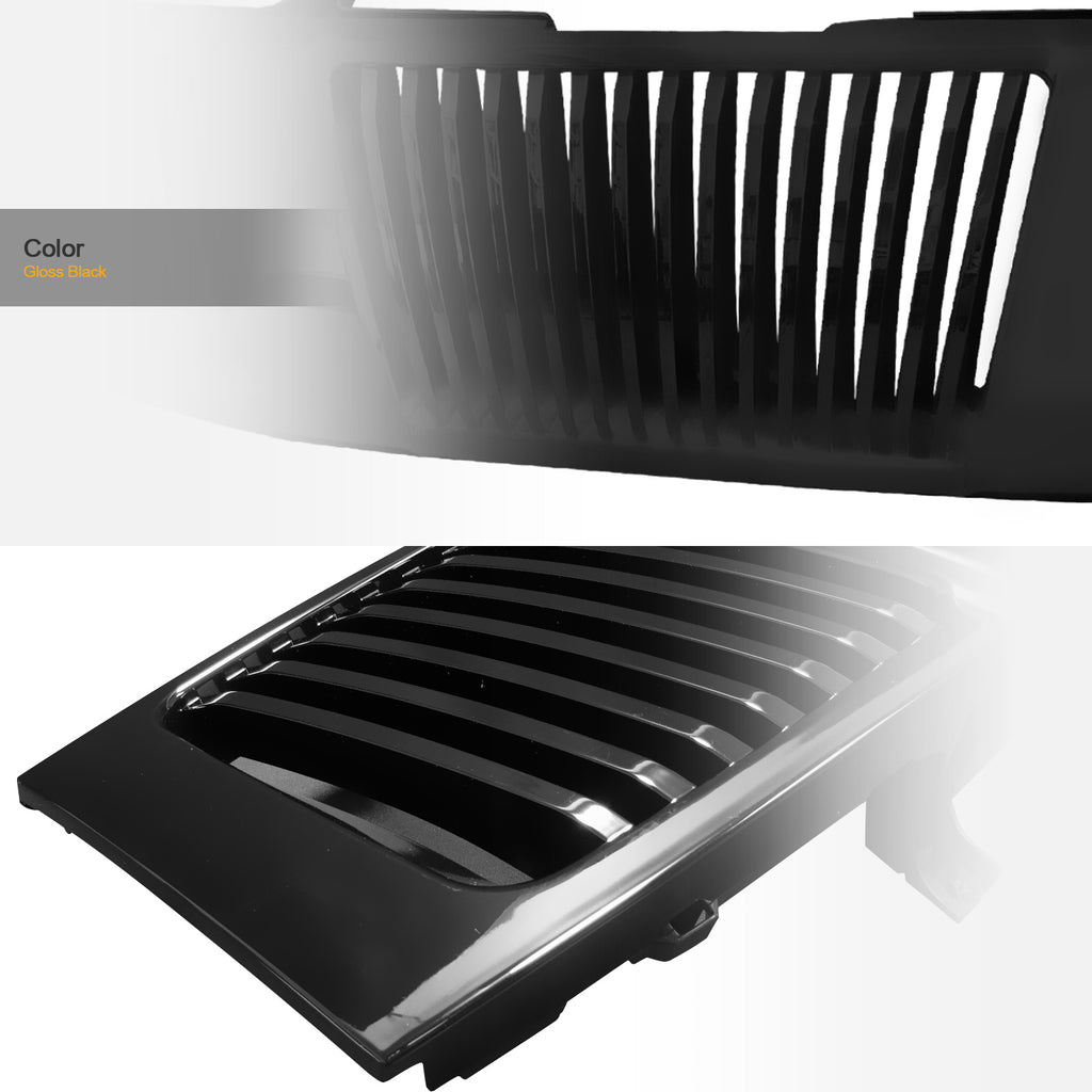 2004-2007 Nissan Titan Armada Front Grille - Matte Black