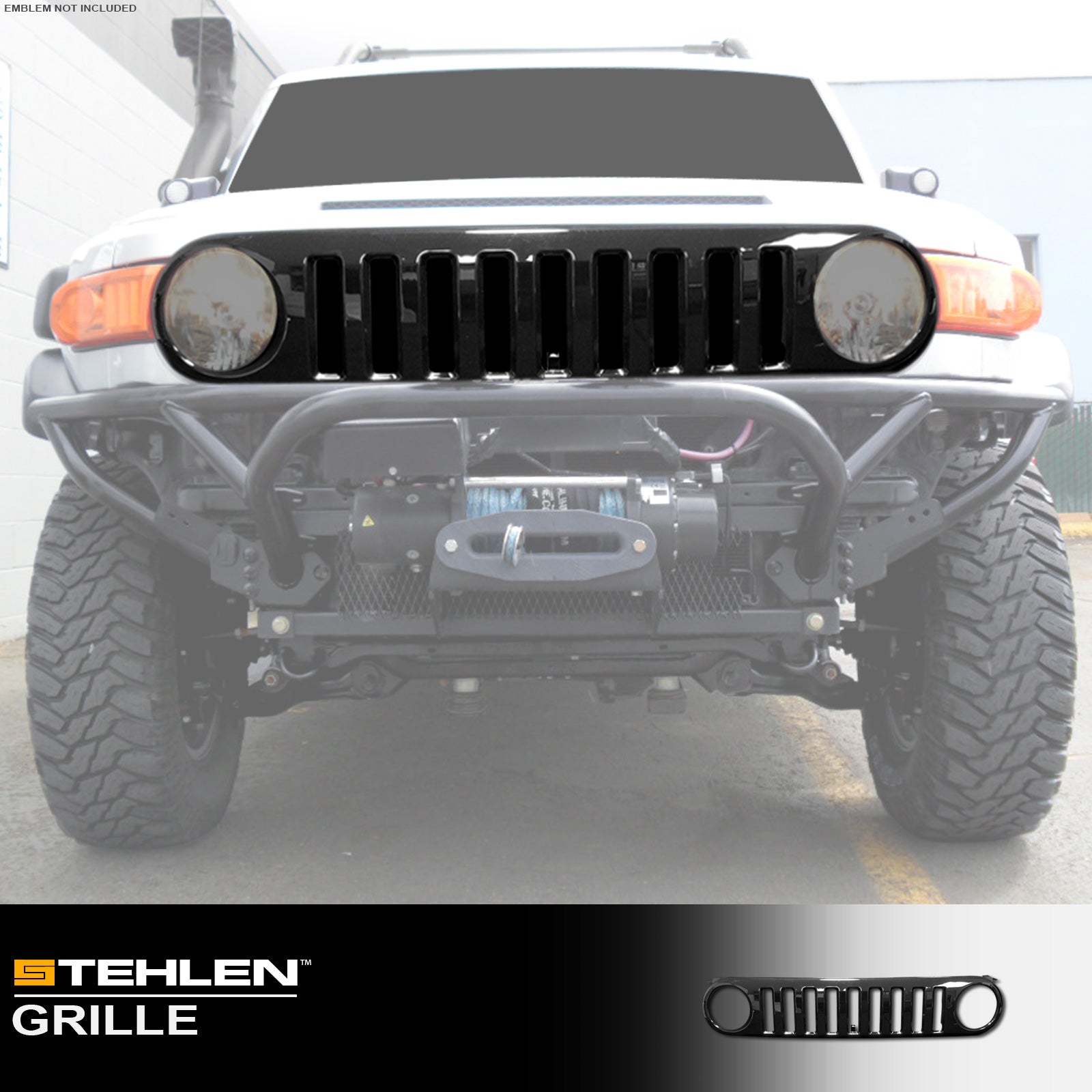 2007-2014 Toyota FJ Cruiser Front Grille - Matte Black