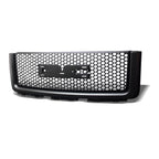 2007-2013 GMC Sierra 1500 & Sierra Denali Round Hole Mesh Front Grille — Black — product view