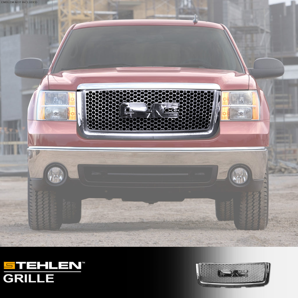 2007-2013 GMC Sierra 1500 Front Grille - Replacement Grill