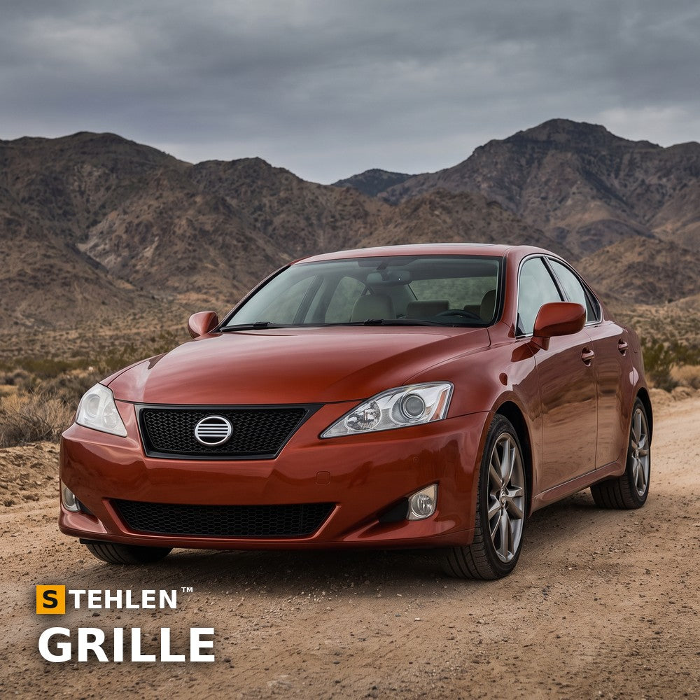 2006-2008 Lexus IS250 & IS350 Mesh Front Grille — Black — installed