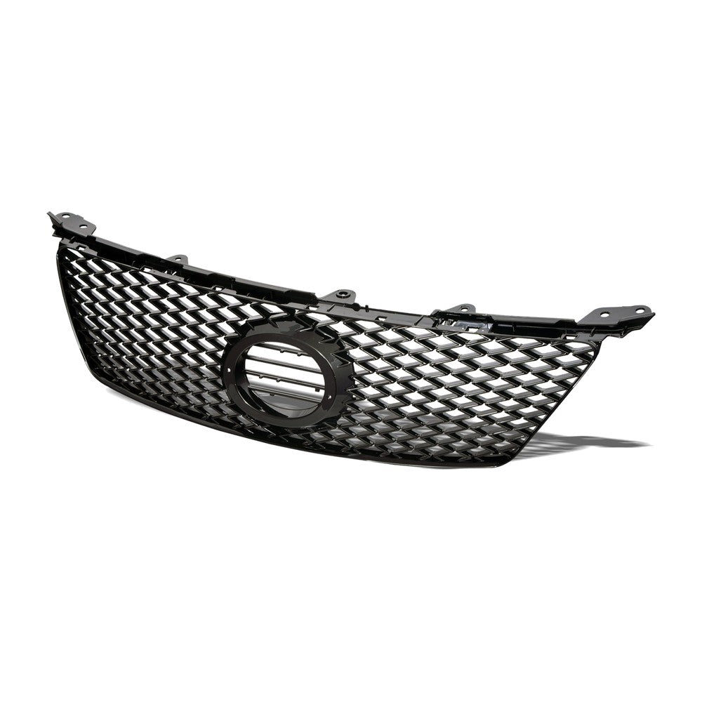 2006-2008 Lexus IS250 & IS350 Mesh Front Grille — Black — product view