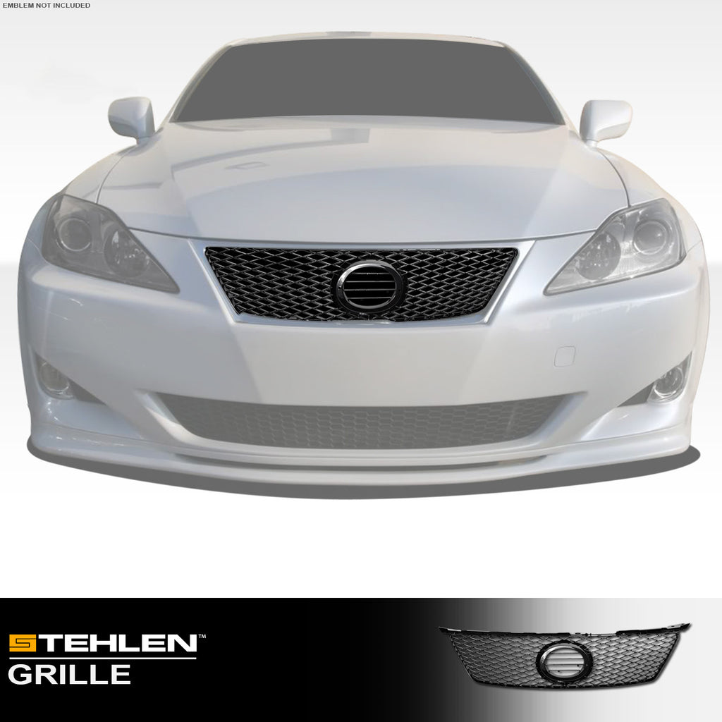 2006-2008 Lexus IS250 IS350 Front Grille Emblem - Matte Black