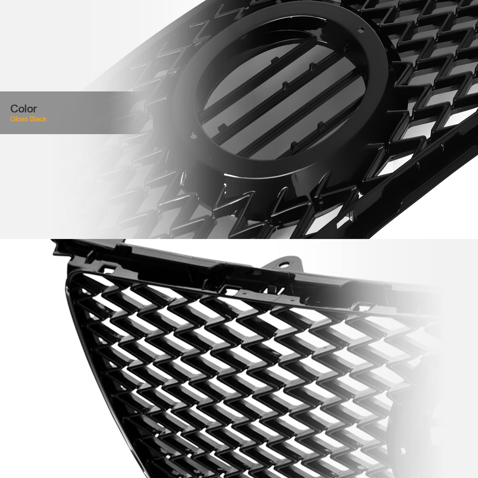 2006-2008 Lexus IS250 IS350 Front Grille Emblem - Matte Black