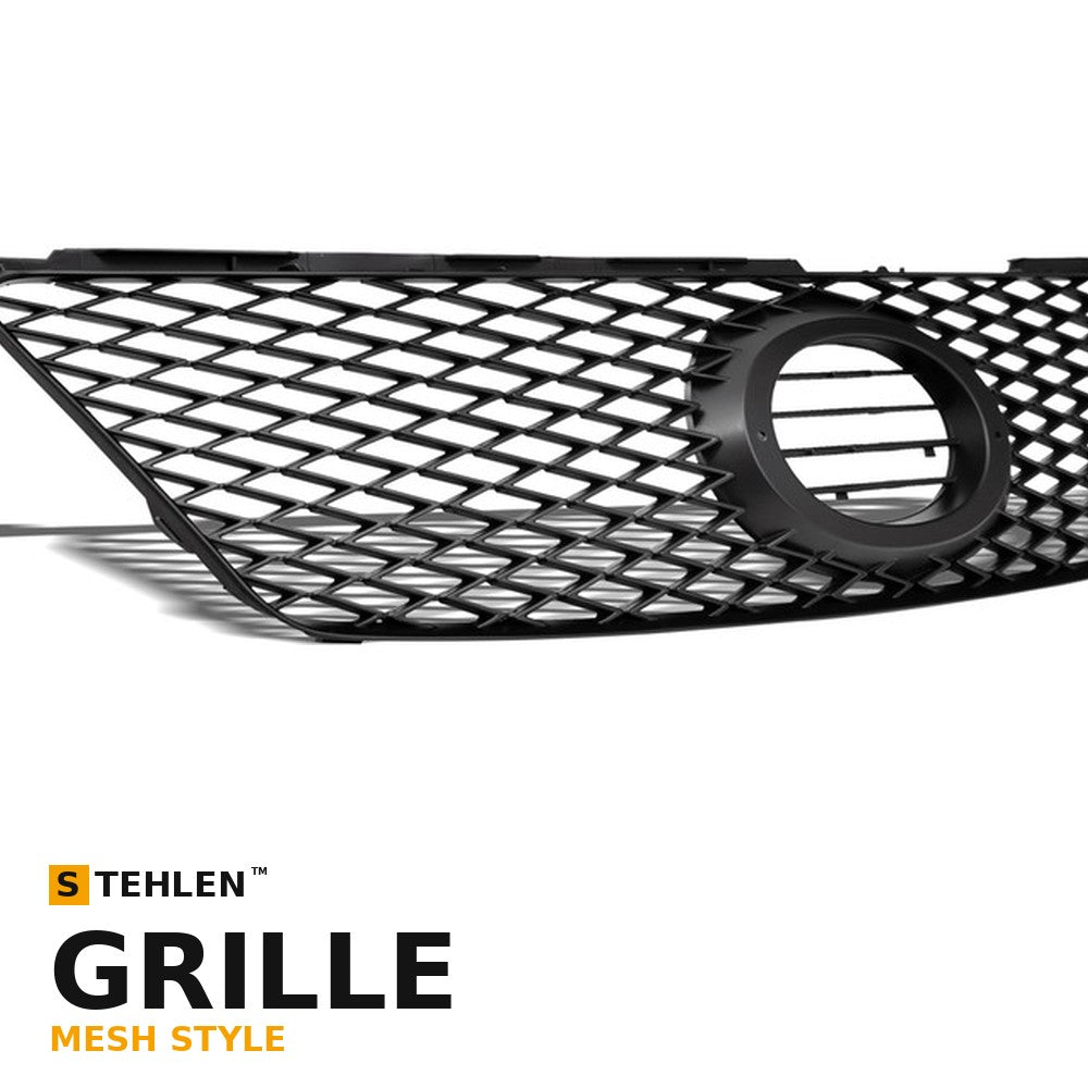 2006-2008 Lexus IS250 & IS350 Mesh Front Grille — Matte Black