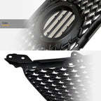 2006-2008 Lexus IS250 IS350 Mesh Front Grille & Emblem - Matte Black