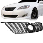 2006-2008 Lexus IS250 IS350 Mesh Front Grille & Emblem - Matte Black