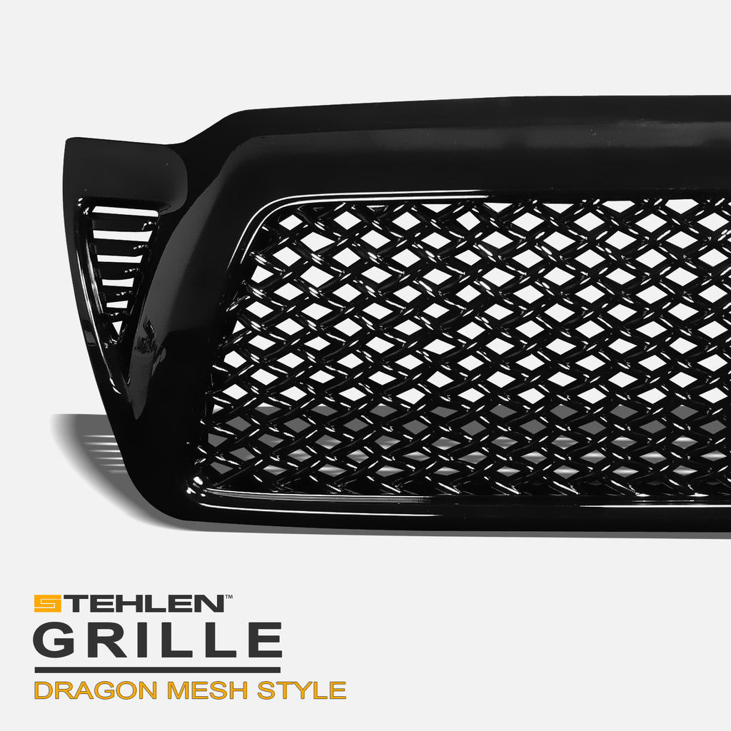2005-2011 Toyota Tacoma Front Grille - Matte Black