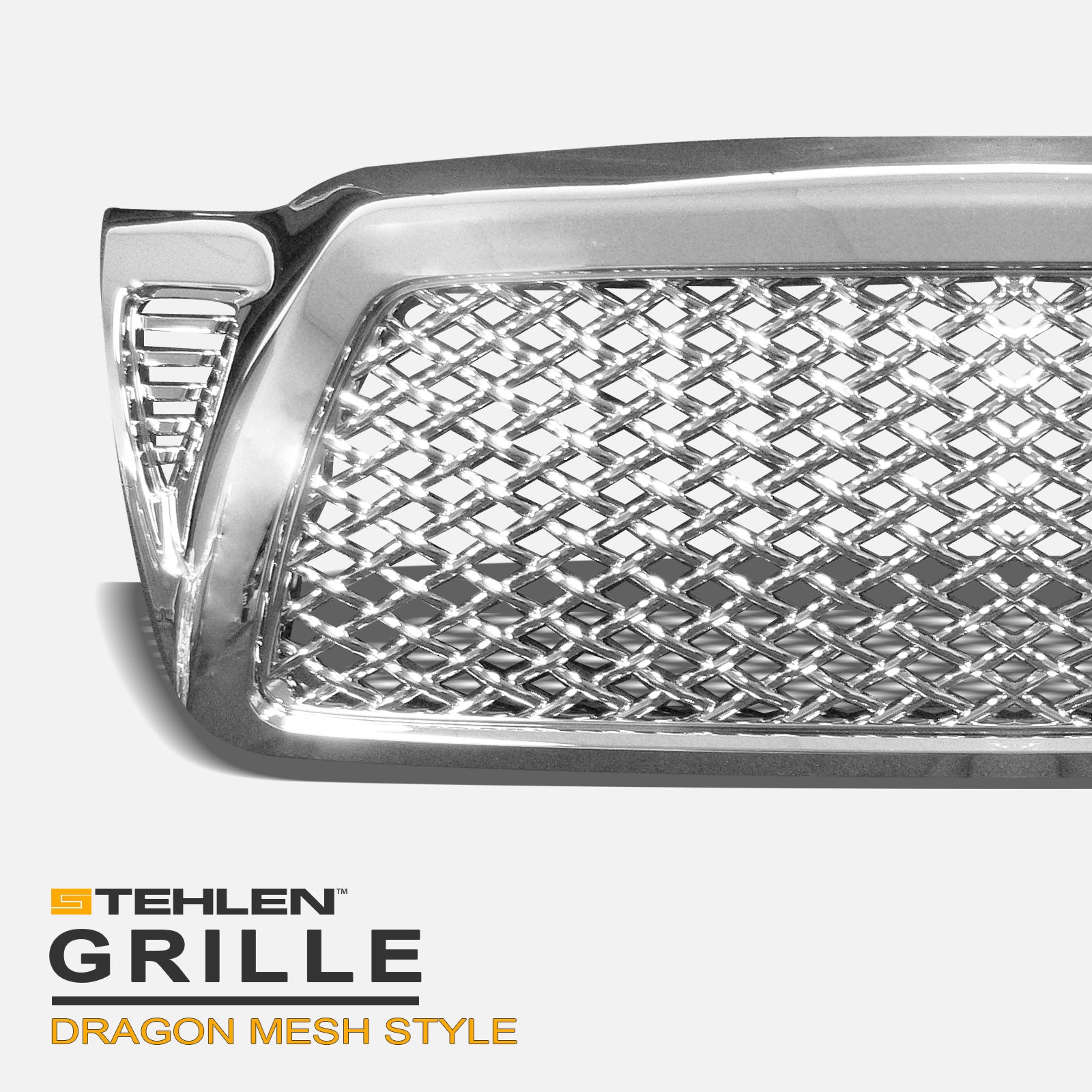 2005-2011 Toyota Tacoma Front Grille - Chrome Mesh Style
