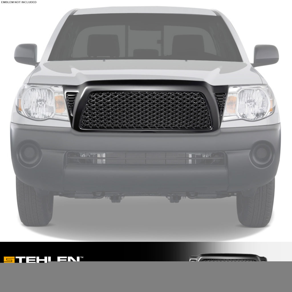 2005-2011 Toyota Tacoma Honeycomb Mesh Front Grille - Matte Black