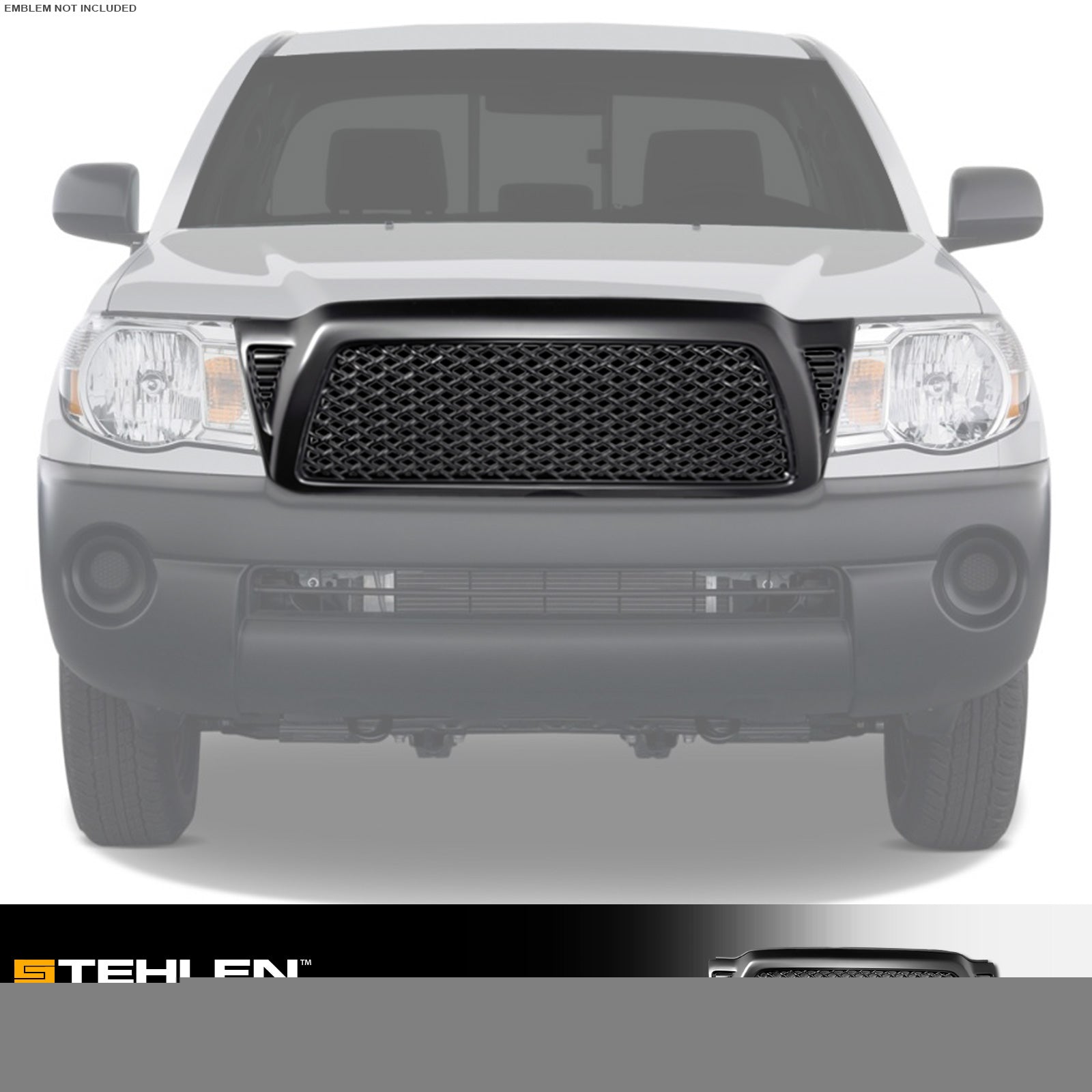 2005-2011 Toyota Tacoma Honeycomb Mesh Front Grille - Matte Black