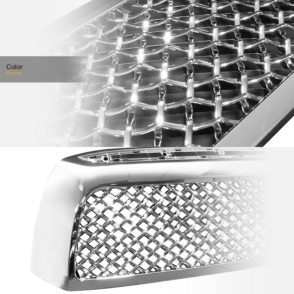 2007-2009 Toyota Tundra Front Grille - Chrome Mesh Style