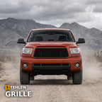 2007-2009 Toyota Tundra Honeycomb Mesh Front Grille — Matte Black — installed