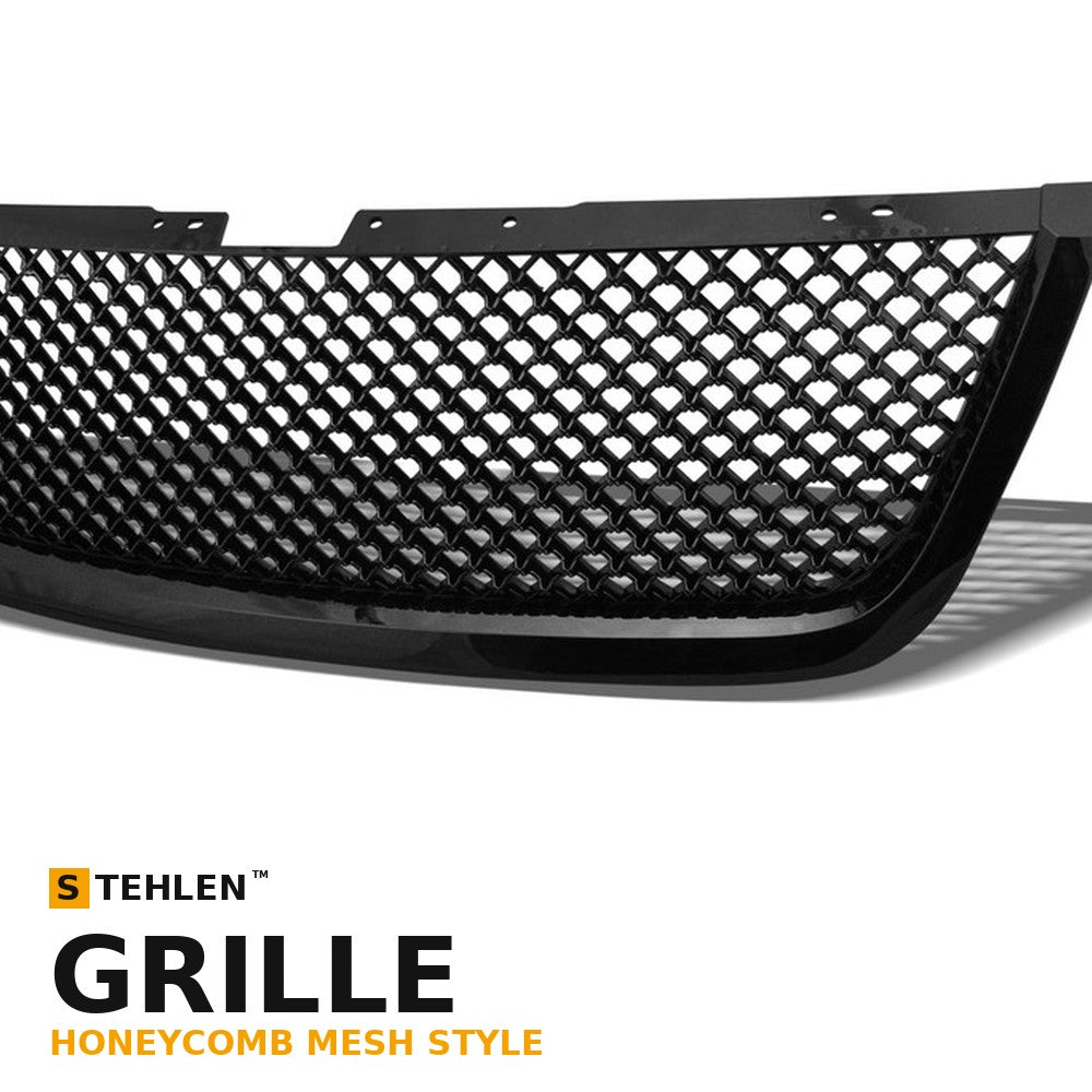 2007-2009 GMC Acadia Honeycomb Mesh Front Grille — Black