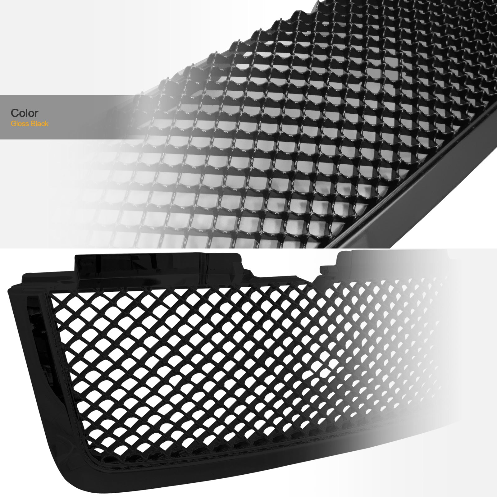 2006-2009 Chevrolet Trailblazer LT 4-Door Front Grille - Matte Black