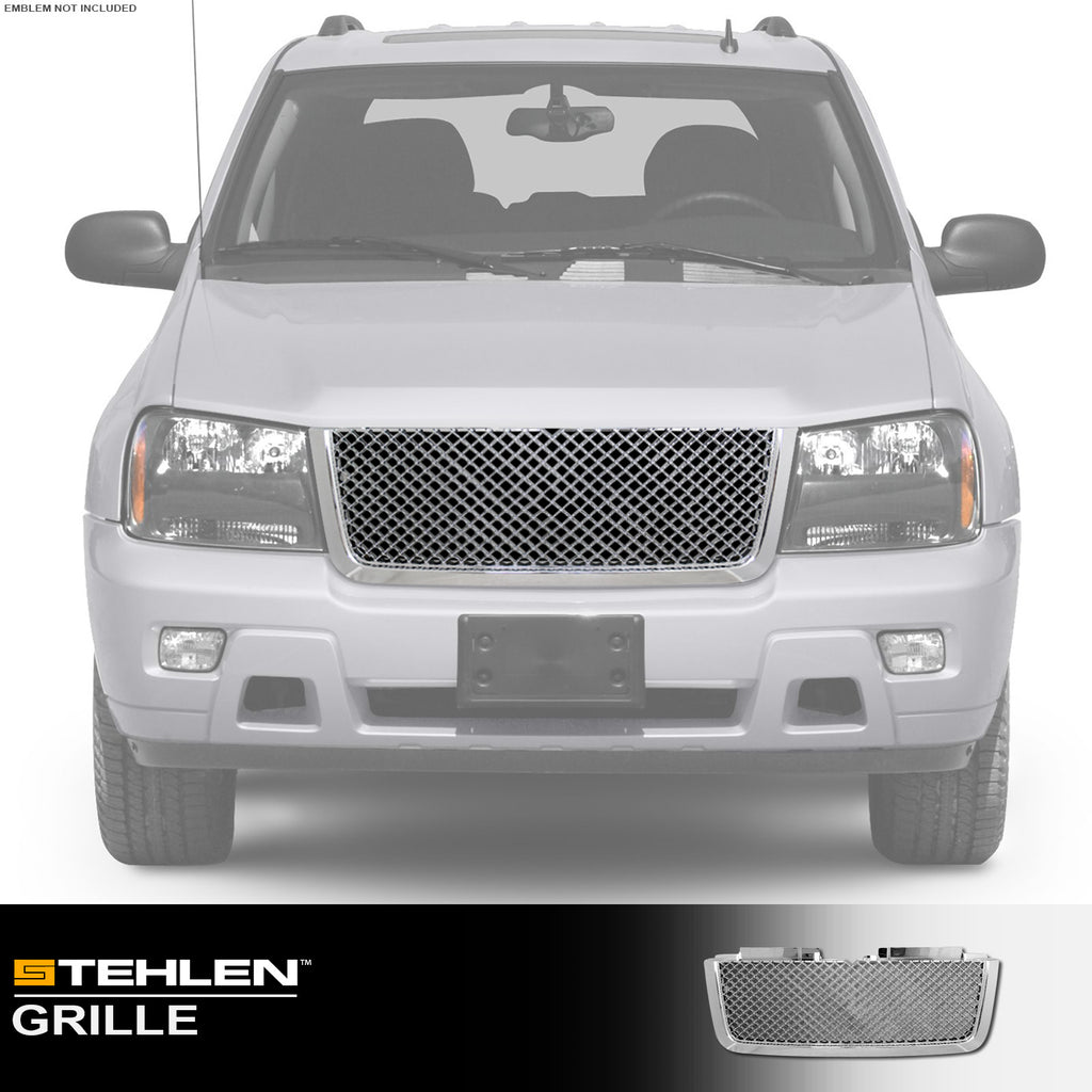 2006-2009 Chevrolet Trailblazer LT 4-Door Front Grille - Chrome Mesh