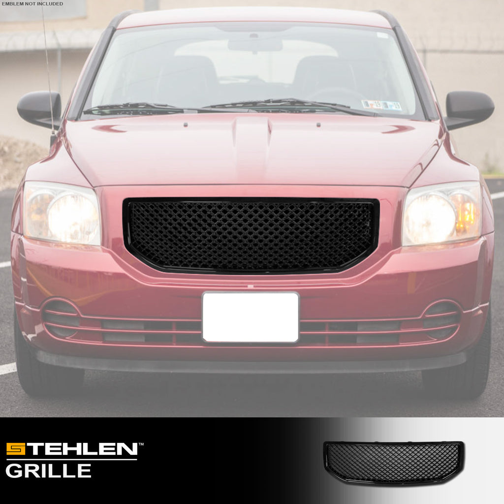 2007-2012 Dodge Caliber Front Grille - Matte Black Replacement