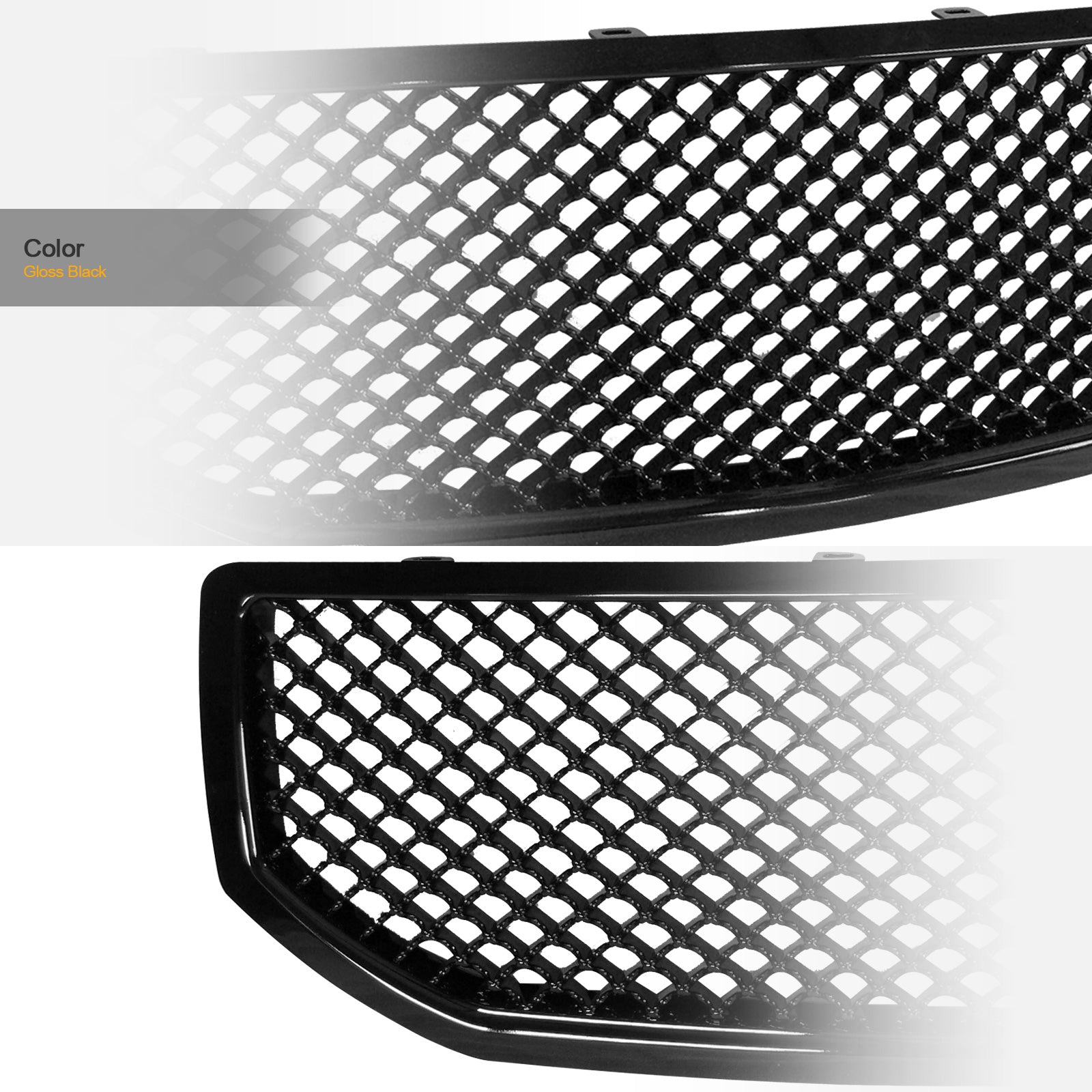 2007-2012 Dodge Caliber Front Grille - Matte Black Replacement
