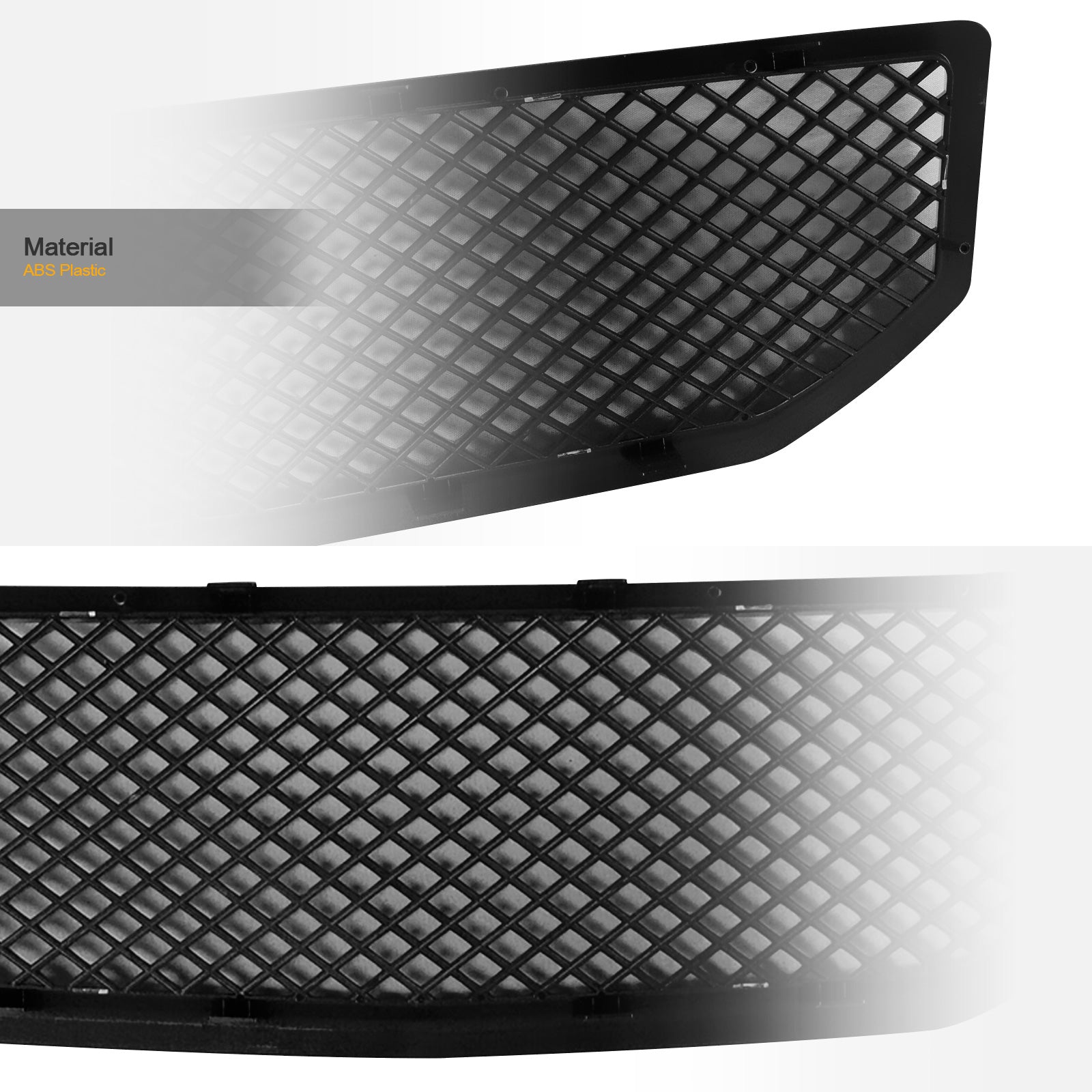 2007-2012 Dodge Caliber Front Grille - Matte Black Replacement