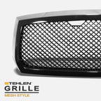 2005-2007 Dodge Dakota Front Grille - Matte Black Mesh Style