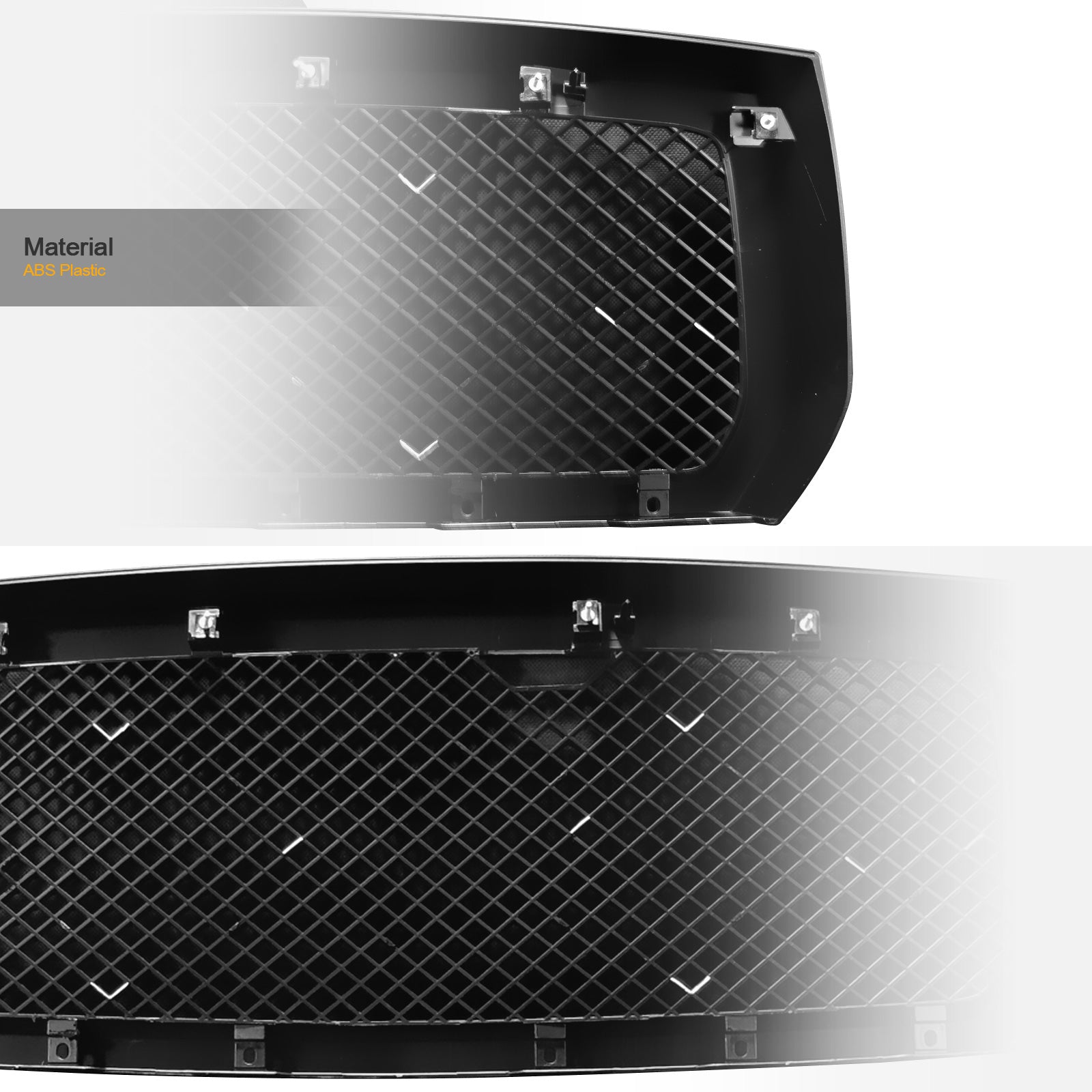 2005-2007 Dodge Dakota Front Grille - Matte Black Mesh Style