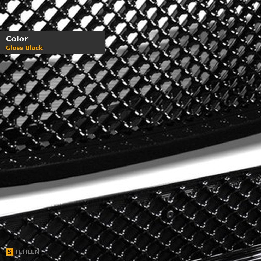 2007-2014 GMC Yukon & Yukon XL Honeycomb Mesh Front Grille — Black — detail