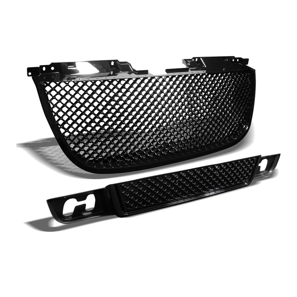 2007-2014 GMC Yukon & Yukon XL Honeycomb Mesh Front Grille — Black — product view