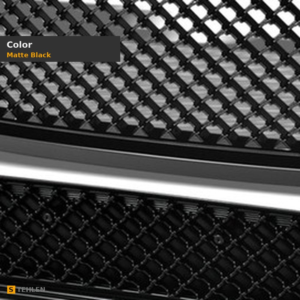 2007-2014 GMC Yukon & Yukon XL Honeycomb Mesh Front Grille — Matte Black — detail