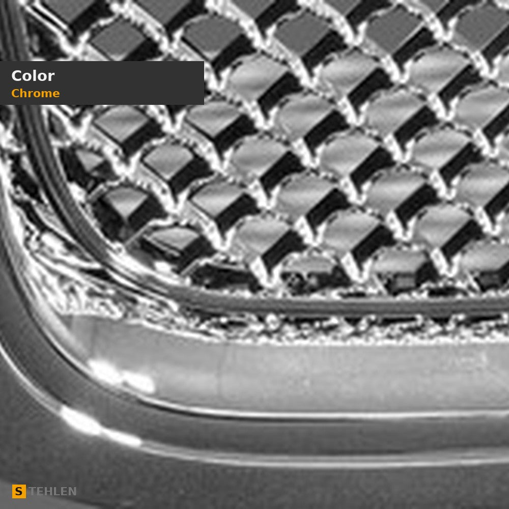 2002-2008 GMC Envoy Honeycomb Mesh Front Grille — Chrome — detail