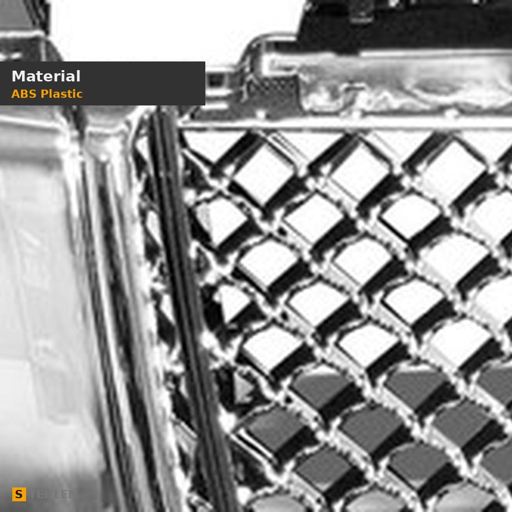 2002-2008 GMC Envoy Honeycomb Mesh Front Grille — Chrome — detail