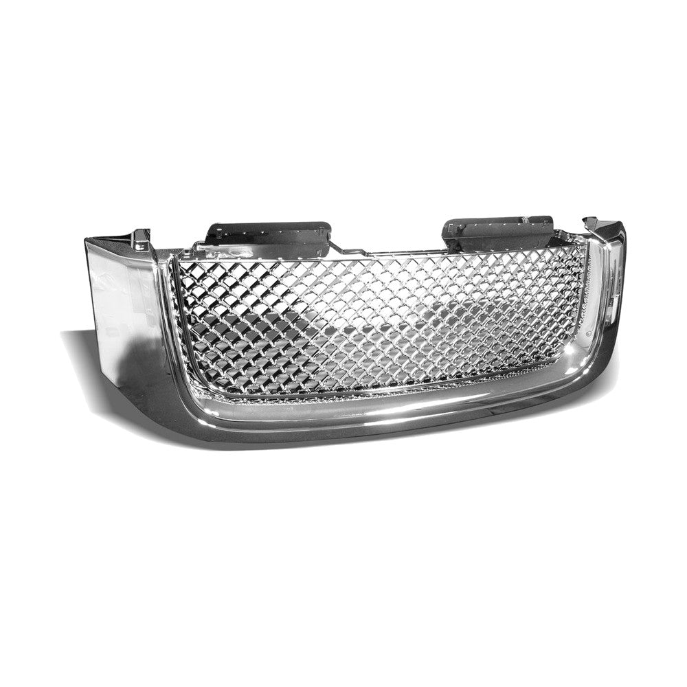 2002-2008 GMC Envoy Honeycomb Mesh Front Grille — Chrome — product view
