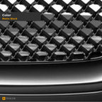 2002-2008 GMC Envoy Honeycomb Mesh Front Grille — Matte Black — detail