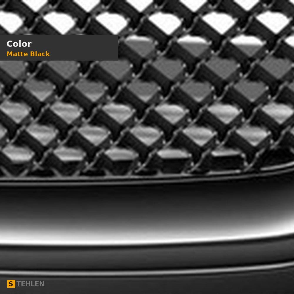 2002-2008 GMC Envoy Honeycomb Mesh Front Grille — Matte Black — detail