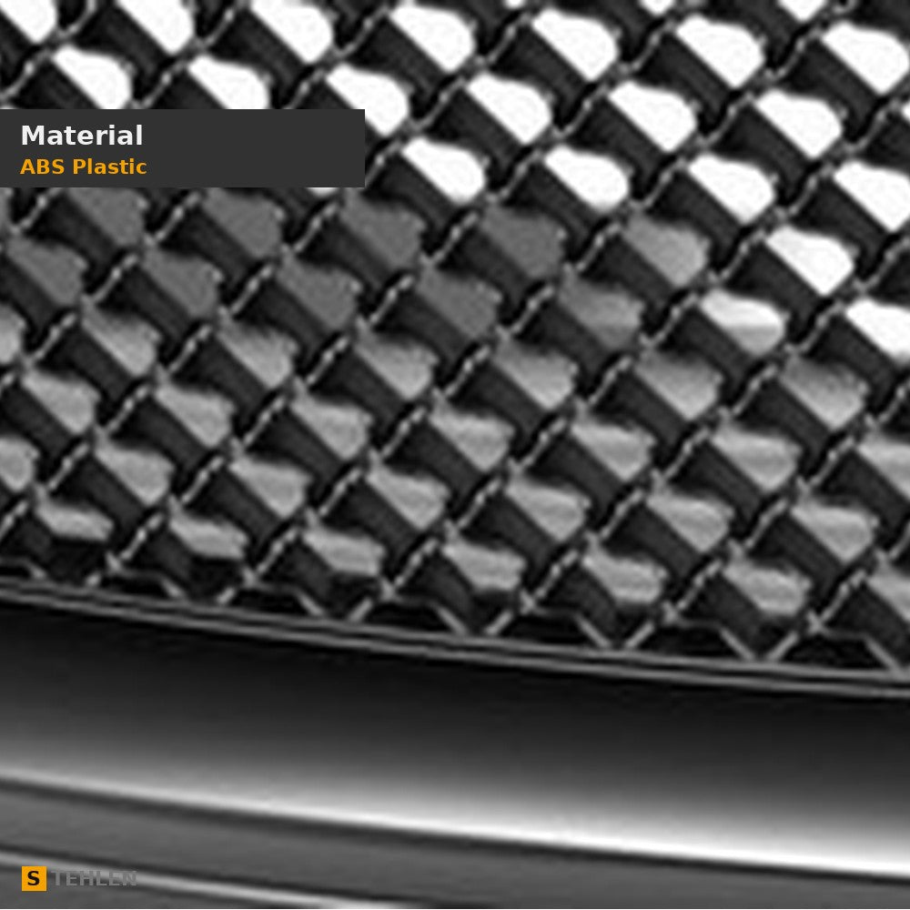2002-2008 GMC Envoy Honeycomb Mesh Front Grille — Matte Black — detail