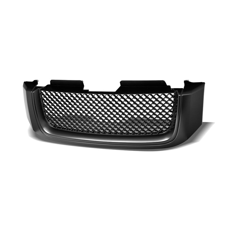 2002-2008 GMC Envoy Honeycomb Mesh Front Grille — Matte Black — product view