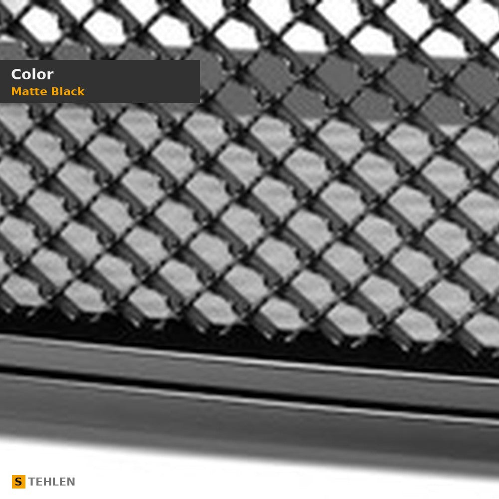 2004-2008 Ford F-150 Honeycomb Mesh Front Grille — Matte Black — detail
