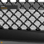 2006-2011 Chevrolet HHR Bentley Style Mesh Grille — Black — detail